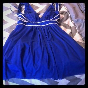Blue crystal party dress